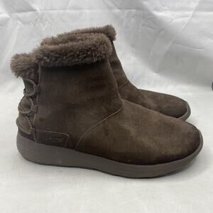 Skechers ON THE GO CITY 2 HIBERNATE Chocolate Brown Winter Boot 14615 Womens 8.5